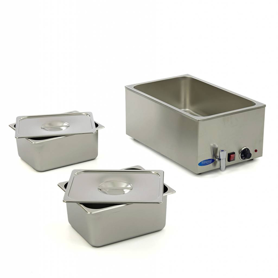 Maxima Gastro Bain Marie - mit Wasserhahn- inkl. 2 x 1/2 GN Set - Elektrisch, Bild 5