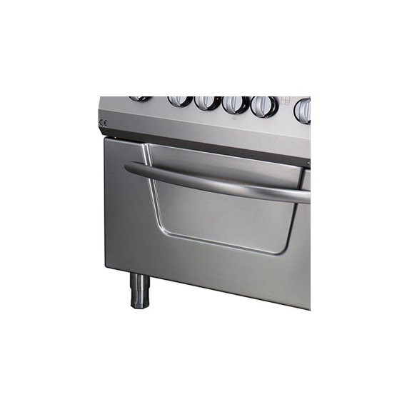 Maxima Gastro Heavy Duty Herd - 4 Brenner - Doppeleinheit - 70 cm Tief - mit Ofen - Elektrisch, Bild 5