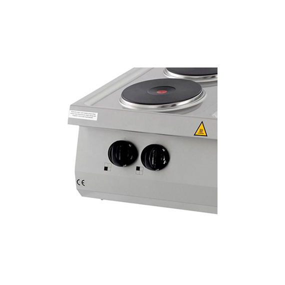 Maxima Gastro Heavy Duty Kochfeld - 4 Brenner - Doppeleinheit - 70 cm Tief - Elektrisch, Bild 3