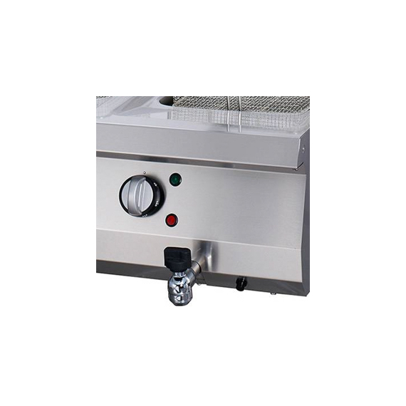 Maxima Gastro Heavy Duty Fritteuse - 2 x 12 l - Doppeleinheit - 70 cm Tief - mit Ablasshahn - Elektrisch, Bild 4