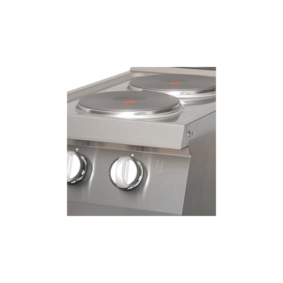 Maxima Gastro Heavy Duty Kochfeld - 2 Brenner - Einzeleinheit - 70 cm Tief - Elektrisch, Bild 3