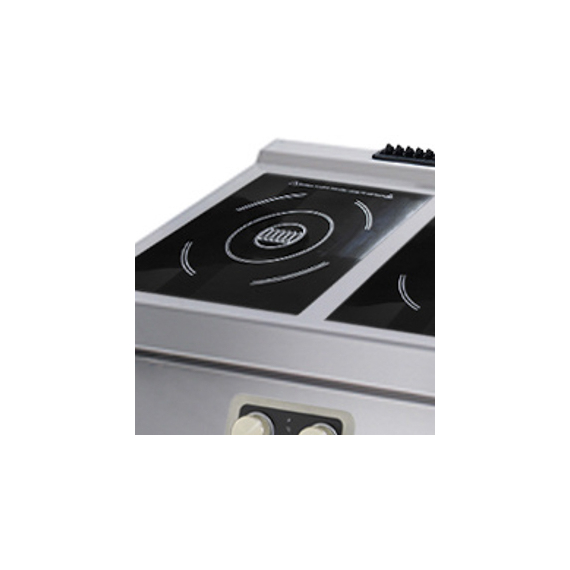 Maxima Gastro Heavy Duty Kochfeld - 2 Brenner - Induktion - Doppeleinheit - 70 cm Tief - Elektrisch, Bild 4