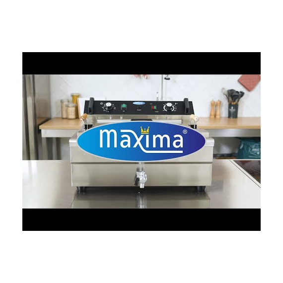Maxima Gastro Fritteuse - 30 l - 1 Korb - mit Ablasshahn, Bild 10