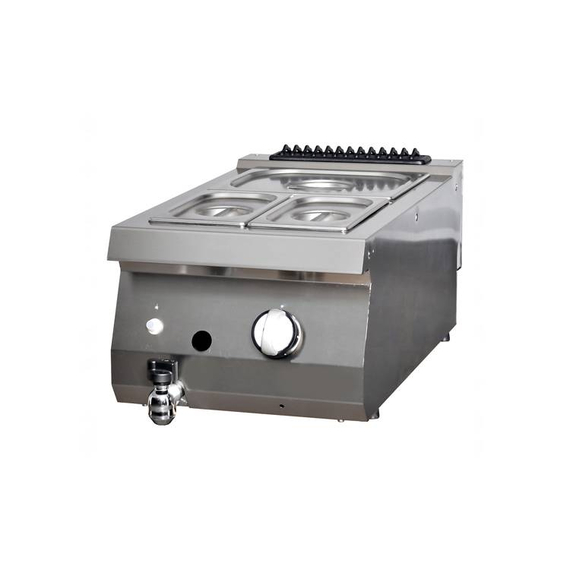 Maxima Gastro Heavy Duty Bain Marie - Einzeleinheit - 70 cm Tief - Gas
