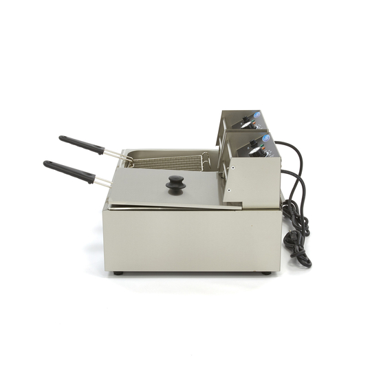 Maxima Gastro Fritteuse - 2 x 6 l - 2 Körbe - Bis zu 2,4 kg Pommes Frites, Bild 3