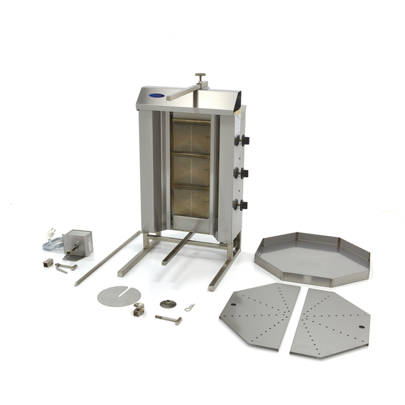 Maxima Gastro Dönergrill - 3 Brenner - 30 kg Fleisch - Gas, Bild 5