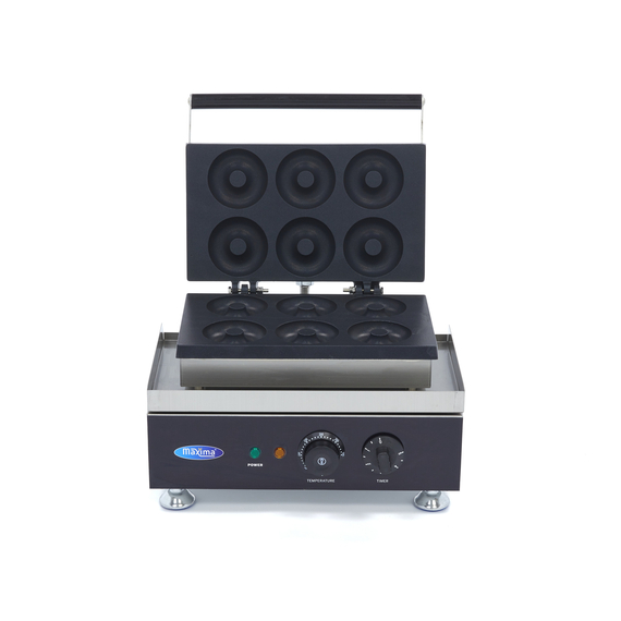 Maxima Gastro Donut Maker - 6 Donuts - Ø8 cm - mit Eingebauter Timer, Bild 2