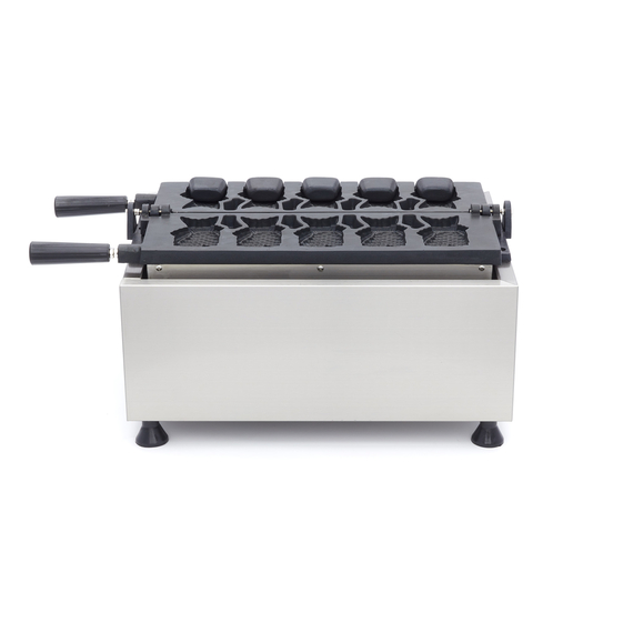 Maxima Gastro Waffelmacher - 5 Taiyaki / Fischformen - Rotierbar - Digital, Bild 3