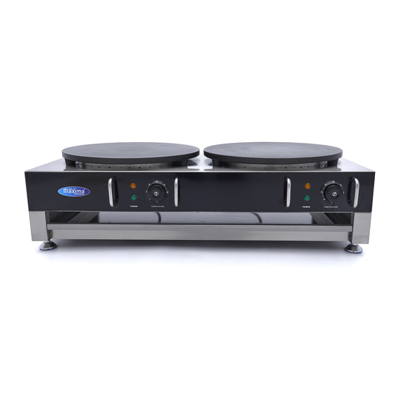 Maxima Gastro Crepes Maker - Doppelte Crepes - 2 x 40 cm - inkl. Teigverteiler, Bild 5