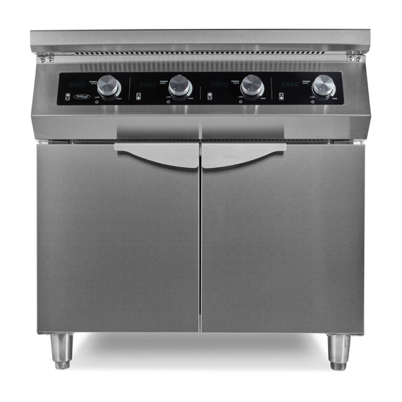 Maxima Gastro Induktionskocher 700 – 4 Brenner – 17000W – mit Untergestell, Bild 2