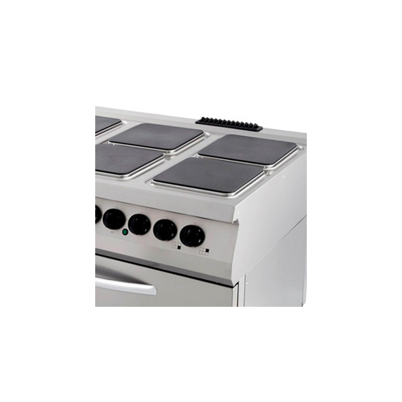 Maxima Gastro Premium Herd - 6 Brenner - Dreifache Einheit - 90 cm Tief - inkl. Breiter Ofen - Elektrisch, Bild 4