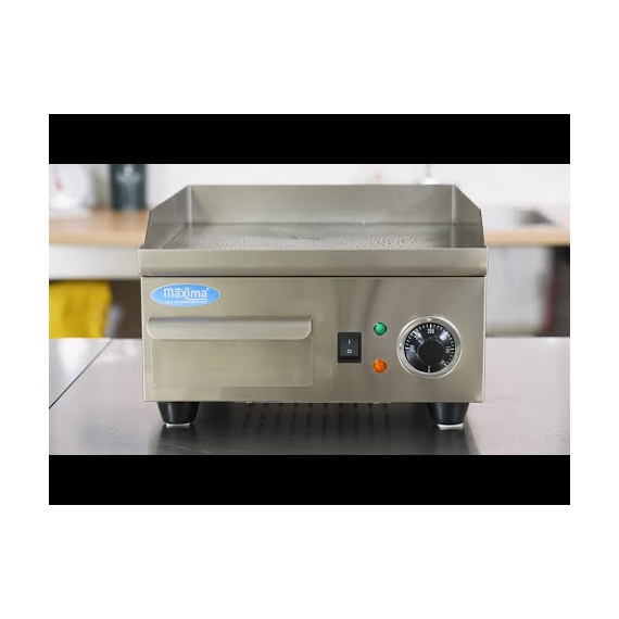 Maxima Gastro Grillplatte - Glatte Chrom - 36 cm - inkl. Tropfschale, Bild 8