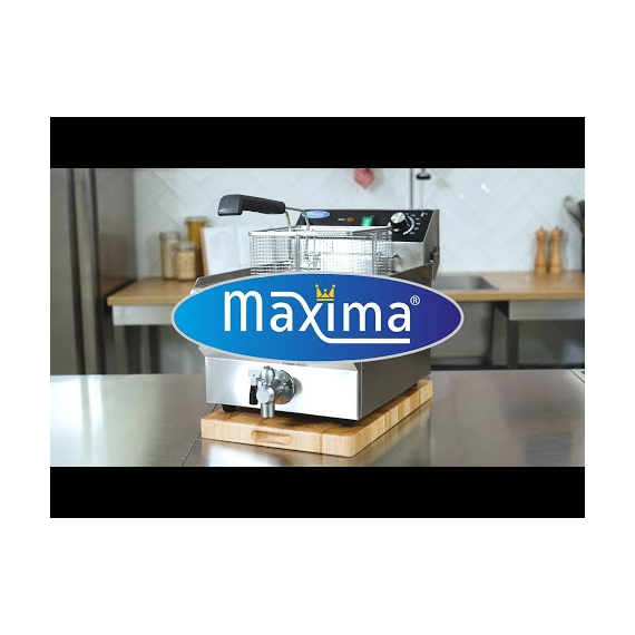 Maxima Gastro Fritteuse - 13 l - 1 Korb - mit Ablasshahn, Bild 9