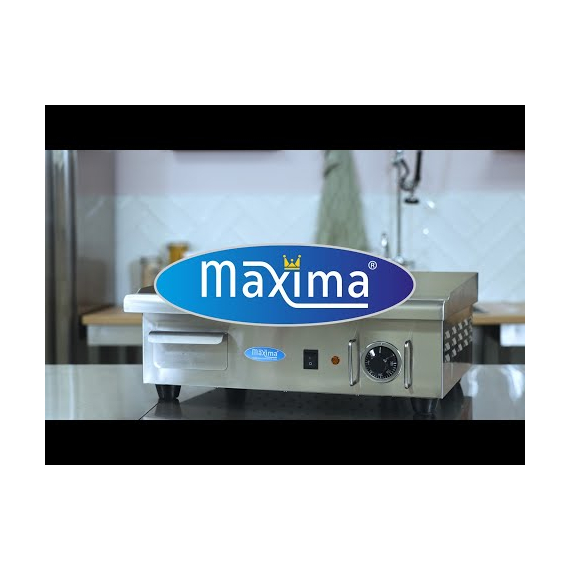 Maxima Gastro Grillplatte - Glatte Chrom - 55 cm - inkl. Tropfschale, Bild 7