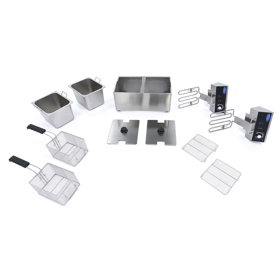 Maxima Gastro Fritteuse - 2 x 8 l - 2 Körbe - Bis zu 2,8 kg Pommes Frites, Bild 8