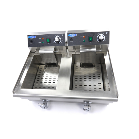 Maxima Gastro Fritteuse - 2 x 13 l - 2 Körbe - mit Ablasshahn, Bild 6