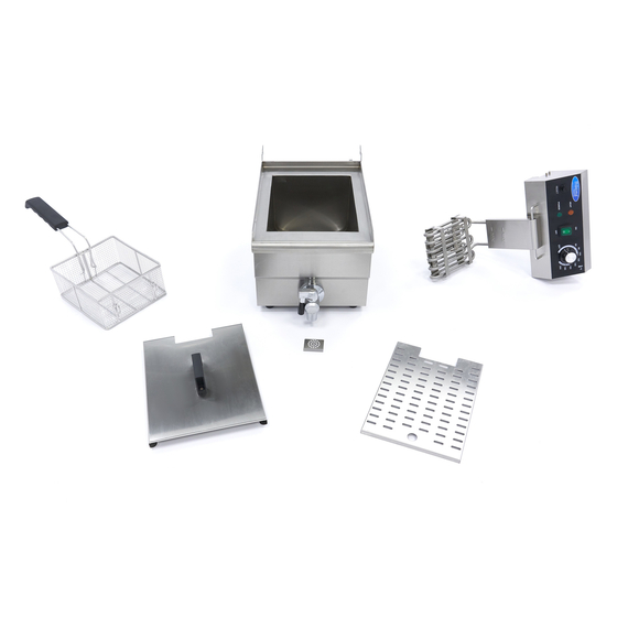 Maxima Gastro Fritteuse - 10 l - 1 Korb - mit Ablasshahn, Bild 8