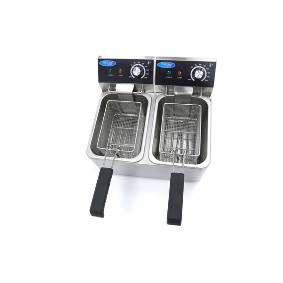 Maxima Gastro Fritteuse - 2 x 4 l - 2 Körbe - Bis zu 1,5 kg Pommes Frites, Bild 7