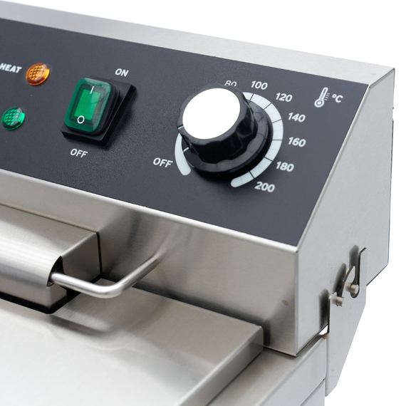 Maxima Gastro Fritteuse - 16 l - 1 Korb - mit Ablasshahn und Ständer - 230V, Bild 9