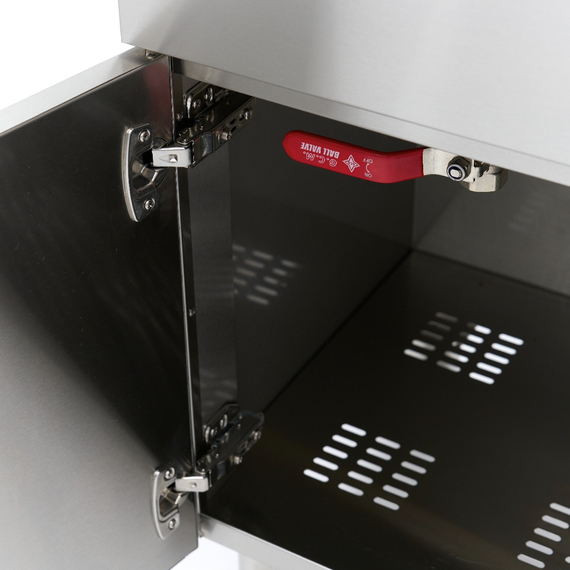 Maxima Gastro Fritteuse - 2 x 16 l - 2 Körbe - mit Ablasshahn und Ständer - 230V, Bild 15