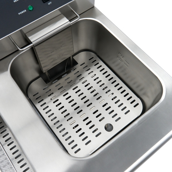 Maxima Gastro Fritteuse - 2 x 16 l - 2 Körbe - mit Ablasshahn und Ständer - 230V, Bild 12