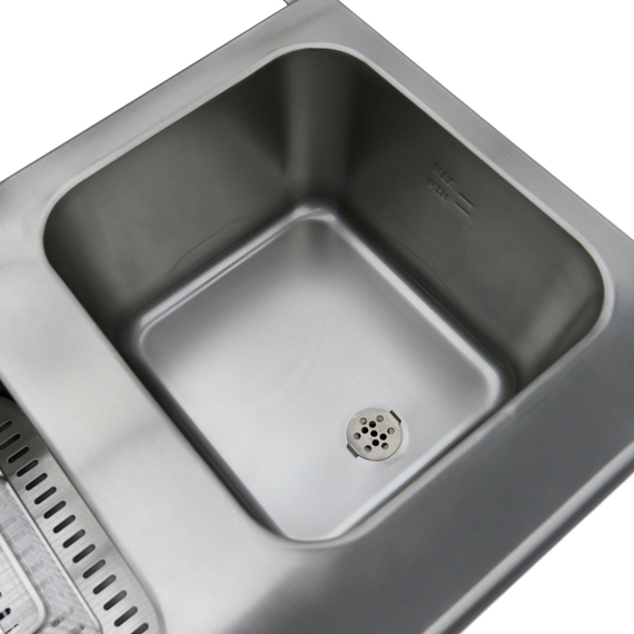 Maxima Gastro Fritteuse - 2 x 16 l - 2 Körbe - mit Ablasshahn und Ständer - 230V, Bild 10