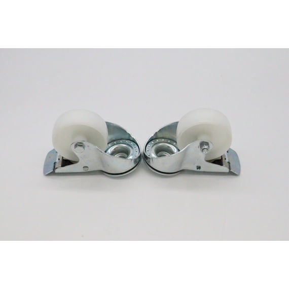 Maxima Wheels set for Table Steamer - 2 with brackes - 4.3 Inch / 11 cm, Bild 2