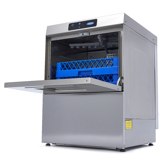 Maxima Gastro Geschirrspüler-Unterbau - 50 x 50 cm - mit Spülenhilfepumpe - Digital Anzeige - 400 V