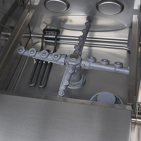 Maxima Gastro Geschirrspüler-Unterbau - 40 x 40 cm - mit Abfluss-, Spülenhilfe- und Seifenpumpen - Digital Anzeige - 230 V, Bild 10