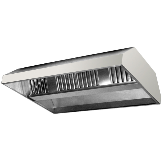 Prismafood Zentral-Deckenhaube trapezform 200x130 ohne Motor ohne Regler