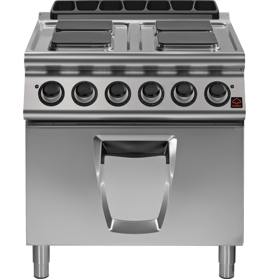 Prismafood Elektroherd 4 eckige Platten mit Backofen