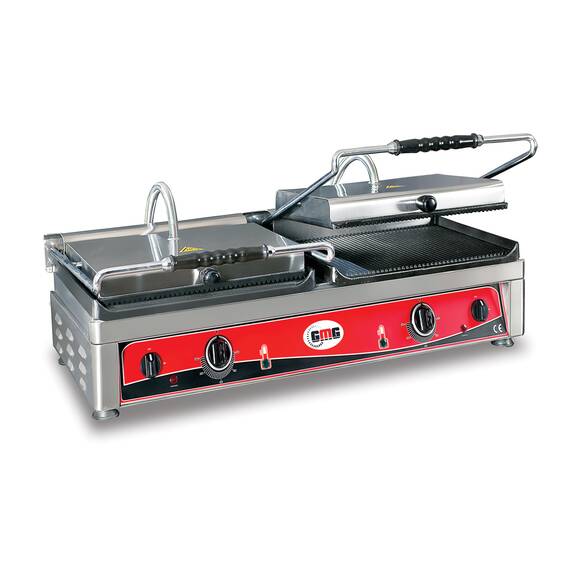 GMG Elektro-Doppel-Kontaktgrill KG2735DGG, oben glatt, unten glatt