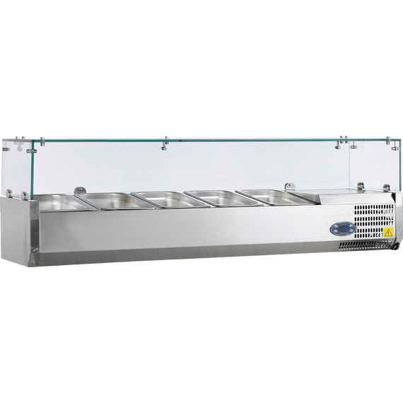 Prismafood Aufsatzvitrine 1200 Behälter: 5x1/4