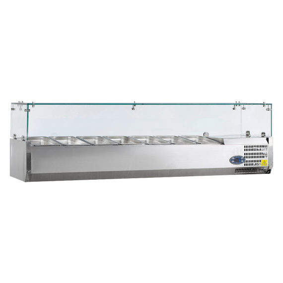 Prismafood Aufsatzvitrine 1500 Behälter: 7x1/4