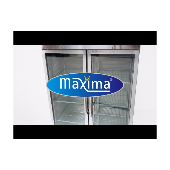 Maxima Gastro Kühlschrank - 1200 l - 6 Einstellbare Regale (2/1 GN) - Rostfreier Stahl - mit Glastür, Bild 13