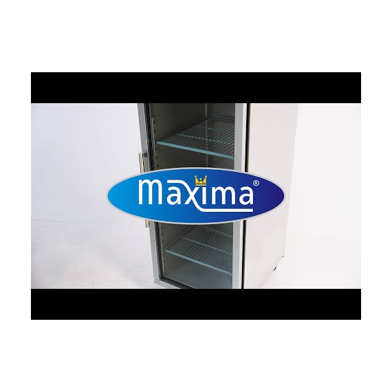 Maxima Gastro Gefrierschrank - 600 l - 3 Einstellbare Regale (2/1 GN) - Rostfreier Stahl - mit Glastür, Bild 15