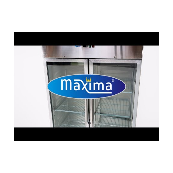Maxima Gastro Gefrierschrank - 1200 l - 6 Einstellbare Regale (2/1 GN) - Rostfreier Stahl - mit Glastür, Bild 13