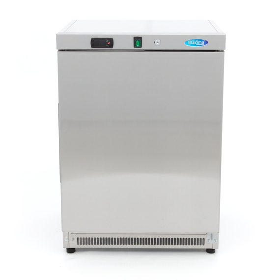 Maxima Gastro Gefrierschrank - 200 l - 2 Feste Regale - Rostfreier Stahl, Bild 2