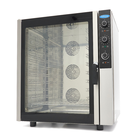 Maxima Gastro Combi - Dampfofen - Passt 10 Tabletts (1/1 GN / 60 x 40 cm) - Analog - 400 V