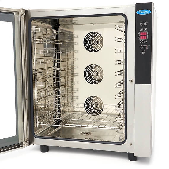 Maxima Gastro Combi - Dampfofen - Passt 10 Tabletts (1/1 GN / 60 x 40 cm) - Digital Anzeige - 400 V, Bild 6