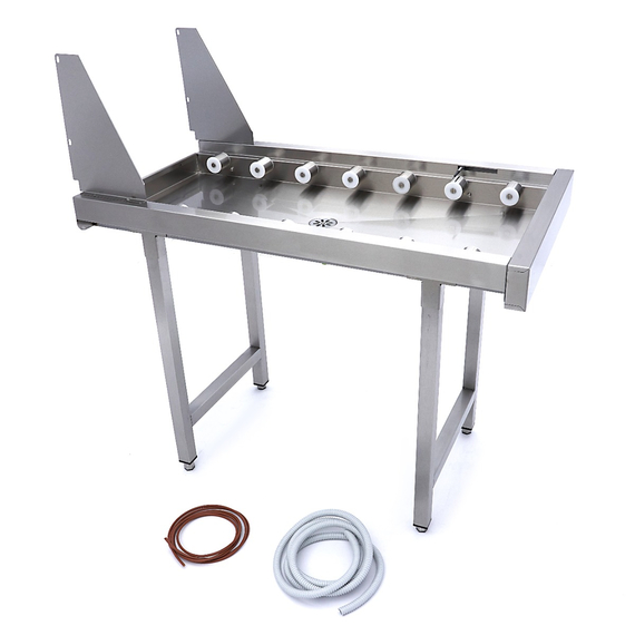 Maxima Gerader Rollentisch aus Edelstahl - für Korbtransportspülmaschinen, Bild 12