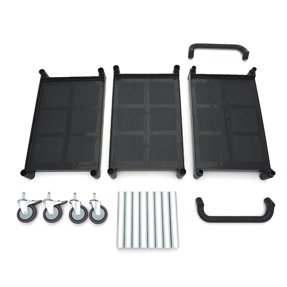 Maxima Servierwagen - 3 Kunststoffregale - 86,5 x 42,5 cm, Bild 6