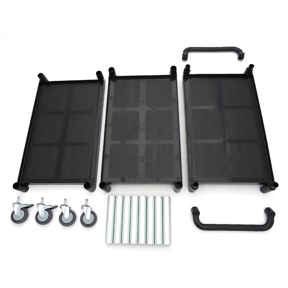 Maxima Servierwagen - 3 Kunststoffregale - 103 x 50,5 cm, Bild 6