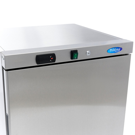 Maxima Gastro Gefrierschrank - 200 l - 2 Feste Regale - Rostfreier Stahl, Bild 6