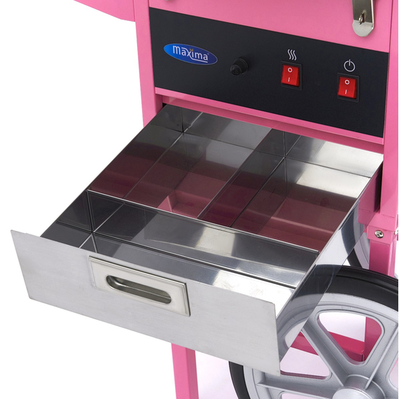 Maxima Gastro Zuckerwattemaschine - Ø 52cm - Rosa - mit Wagen, Bild 13