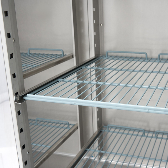Maxima Gastro Gefrierschrank - 1200 l - 6 Einstellbare Regale (2/1 GN) - Rostfreier Stahl - mit Glastür, Bild 10