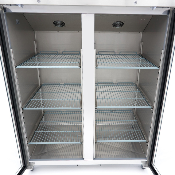 Maxima Gastro Kühlschrank - 1200 l - 6 Einstellbare Regale (2/1 GN) - Rostfreier Stahl - mit Glastür, Bild 9