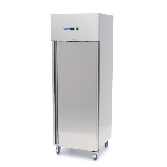 Maxima Gastro Kühlschrank - 400 l - 3 Einstellbare Regale - Rostfreier Stahl - auf Rädern, Bild 5