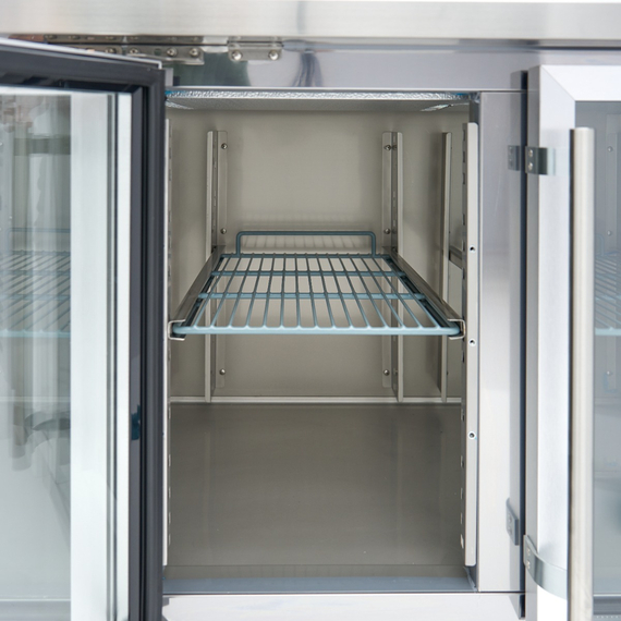 Maxima Gastro Kühltisch - 223 cm - 4 Glastüren, Bild 9