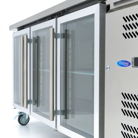 Maxima Gastro Kühltisch - 180 cm - 3 Glastüren, Bild 7